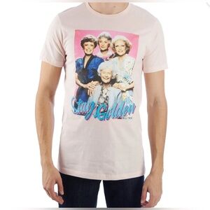 Golden Girls Shirt, Stay Golden, Pink, Short Sleeve Tee, Pick Size S, M